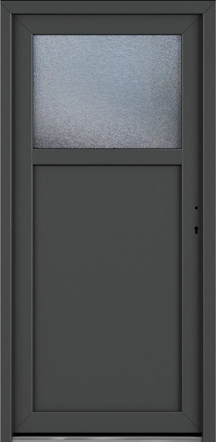 Roro Nebeneingangstür OKE 1154 Kunststoff in Weiß-Anthrazit, B: 98 cm, H: 198 cm, DIN Rechts - Bild 1