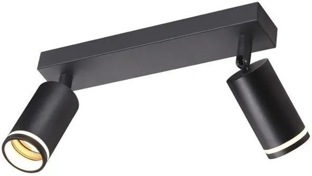 NETTLIFE Deckenstrahler aus Metall in Schwarz, verstellbar, GU10 Fassung - Bild 1