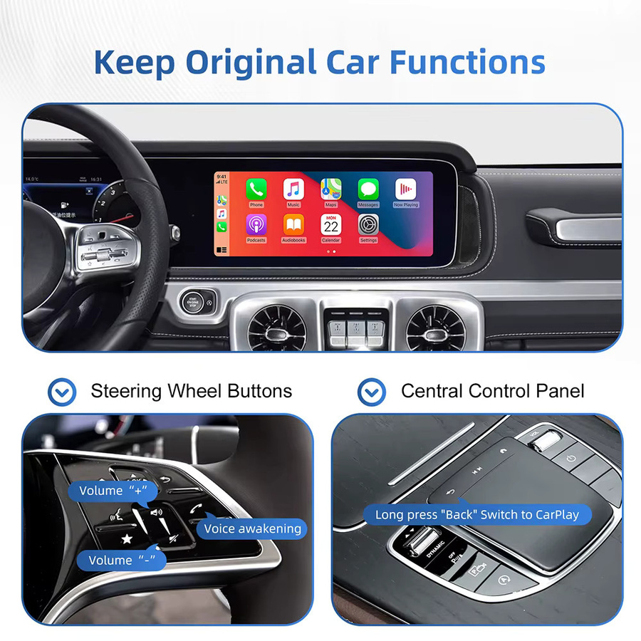 ANYFAR Drahtloses CarPlay und Android Auto Interface für Mercedes Benz NTG6.0 und MBUX Modelle - Bild 4