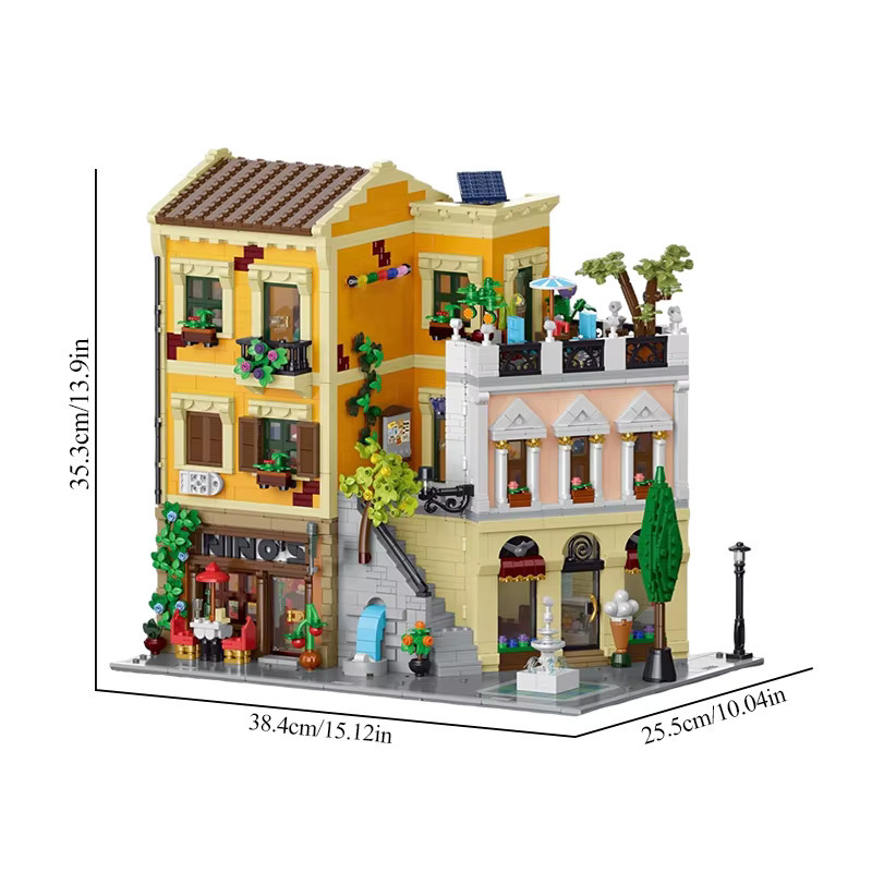 barweer Rome Corner Store Haus, Architektur, Klemmbausteine, 4507 Teile - Bild 6