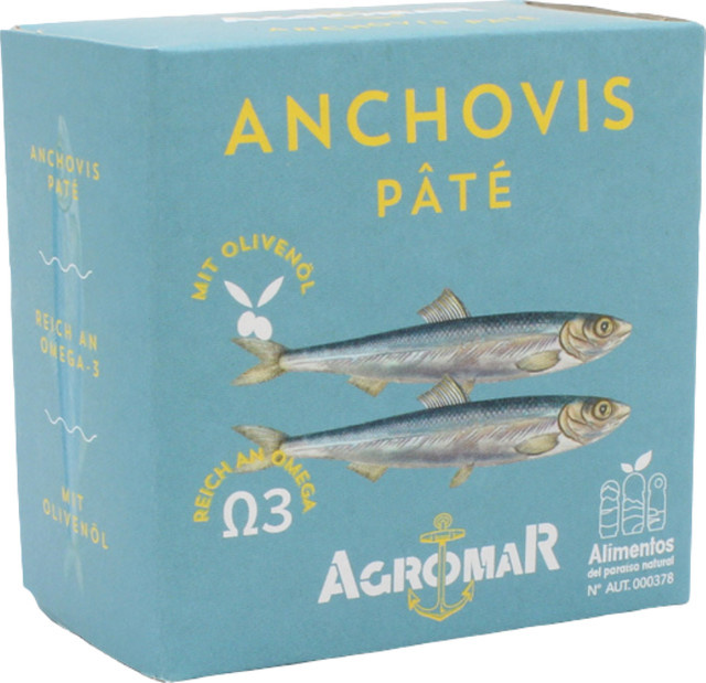 Agromar Anchovis Paté mit Olivenöl 100 g - Bild 1