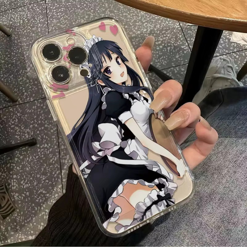 Transparente Anime Dienstmädchen Schutzhülle für dein iPhone (kompatibel mit iPhone 7 bis iPhone 17 Pro Max) - Bild 4