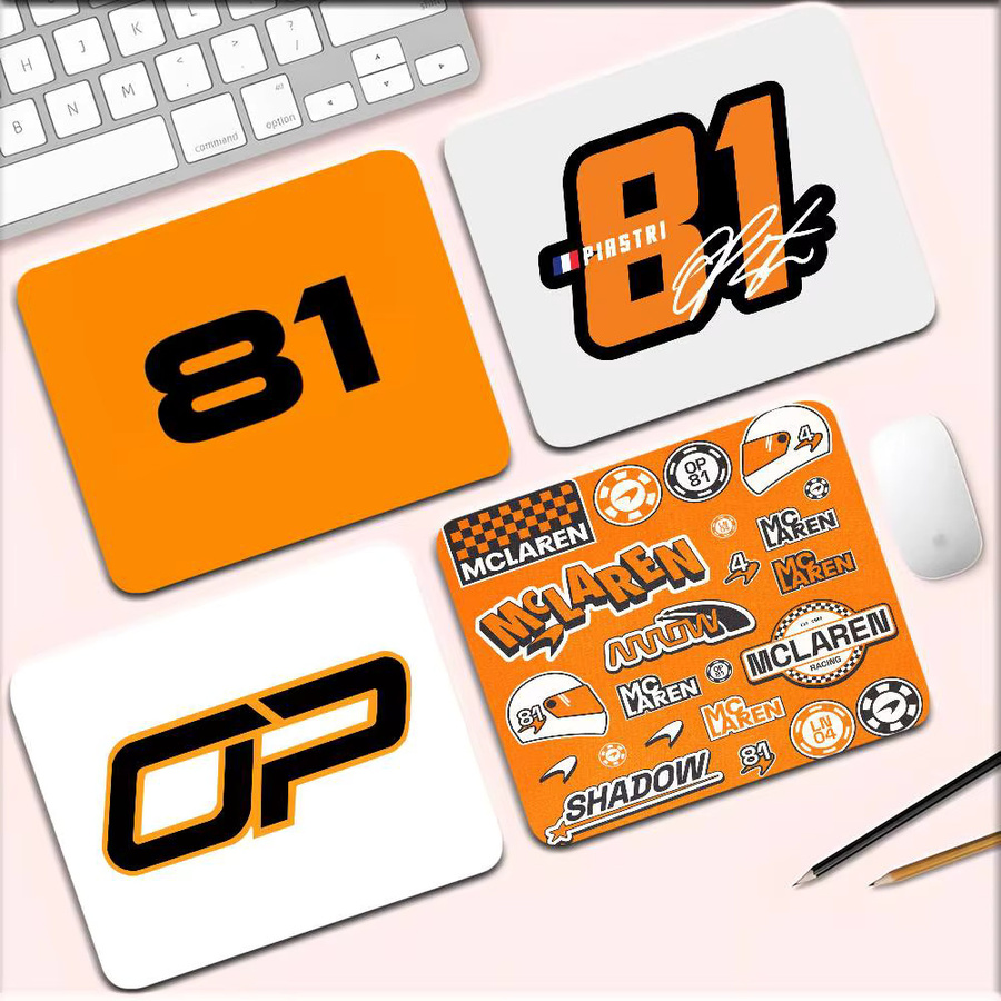 Mesuca Mauspad O-Oscar P-Piastri in Orange, rutschfestes Schreibtischpad für Tastatur und Laptop - Bild 2