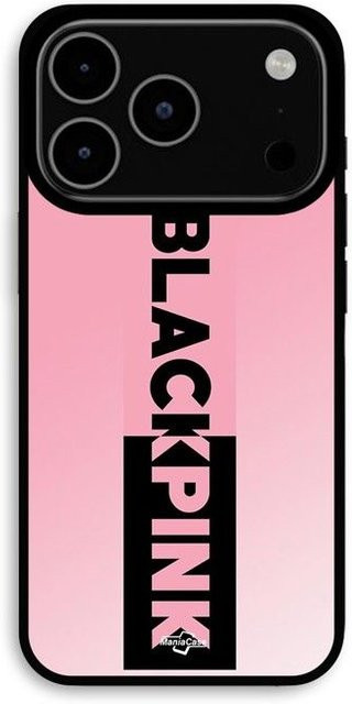 MANIACASE iPhone 17 Pro Max Hülle mit Blackpink Logo in Rosa und Schwarz - Bild 1