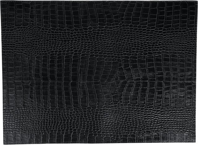 ERWIN M. Tischset Nobile aus Kunstleder, rechteckig, schwarz, 6er Pack, B: 32,5 cm, L: 44 cm - Bild 1