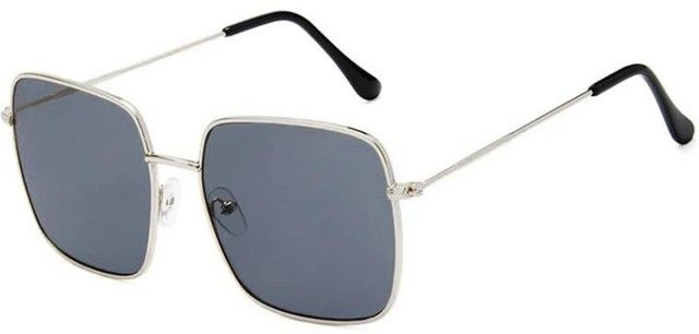 Dote Sonnenbrille, quadratisch, Metall, Vollrand, rot, weiß, silber, Damen - Bild 1