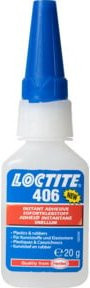 Loctite 406 Sofortklebstoff für Kunststoffe und Elastomere mit niedriger Viskosität, 20 g - Bild 1