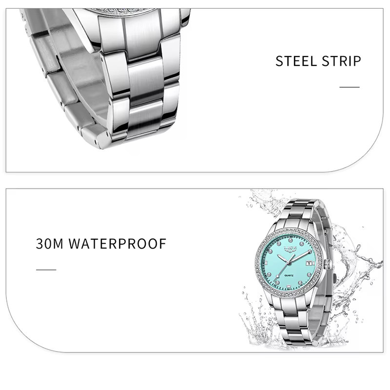 LIGE Armbanduhr Edelstahl, Quarz, Silber, Damen - Bild 2
