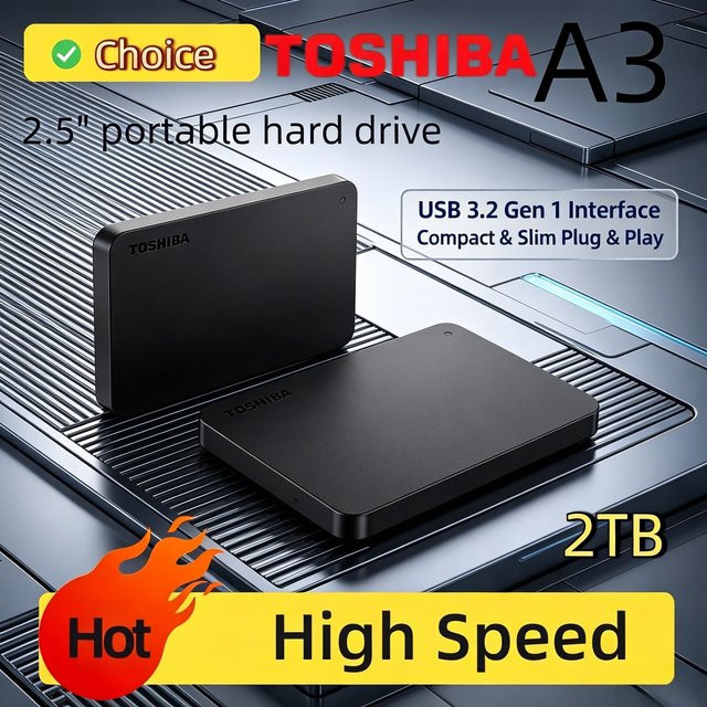 Toshiba Canvio Basics Externe Festplatte USB 3.0 Schwarz 500 GB - Bild 1