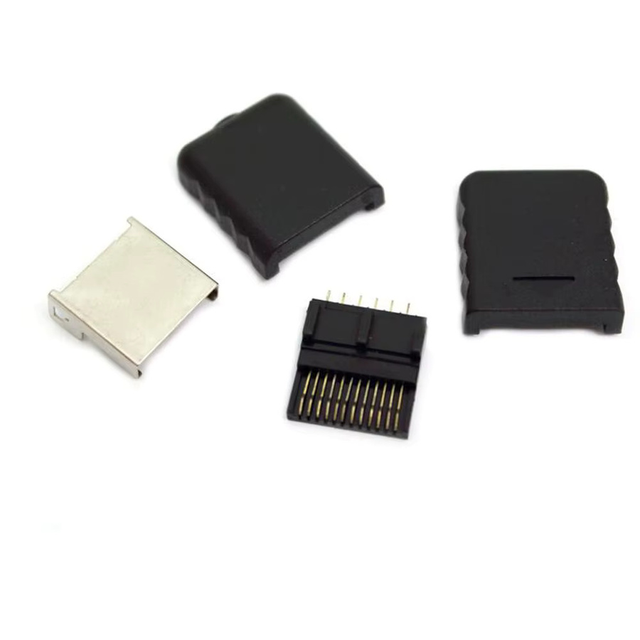 xunbeifang Verbindungsanschlussbuchse für PS2-AV-Kabel in Schwarz mit Vollnadel-Schnittstelle für PlayStation - Bild 1
