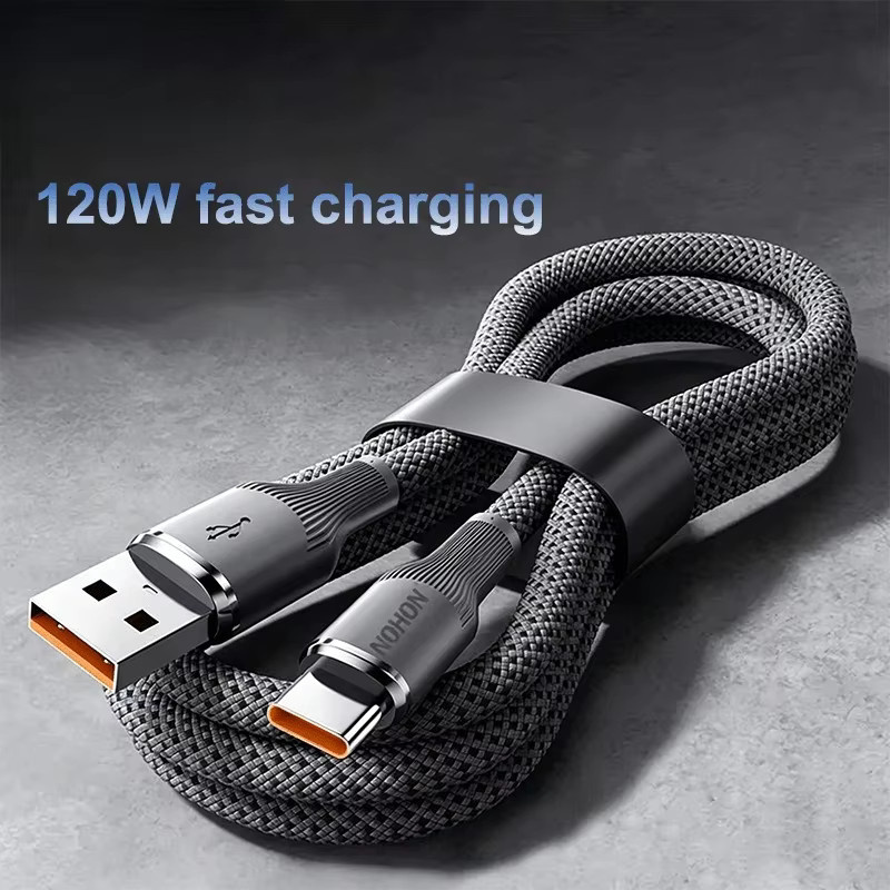 Basix 120W USB-C auf USB-C Ladekabel mit matter Oberfläche für schnelles Laden und Datenübertragung - Bild 3