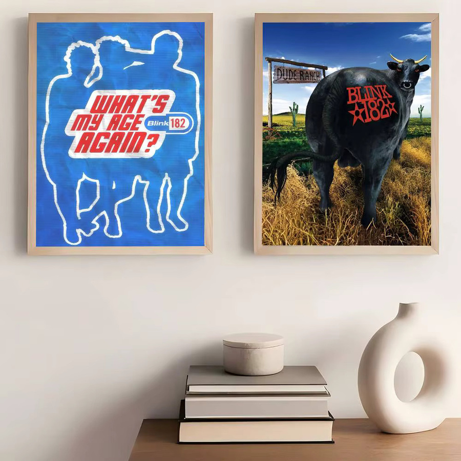 Kayou Wandkunst Poster B-Blink 182 Rockband in HD-Qualität für deine nordische Heimdekoration - Bild 3