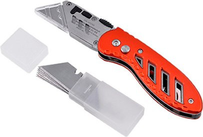 GO/ON! Universalmesser-Set in Orange, Silber und Transparent aus Metall mit 60 mm Klingenlänge - Bild 1