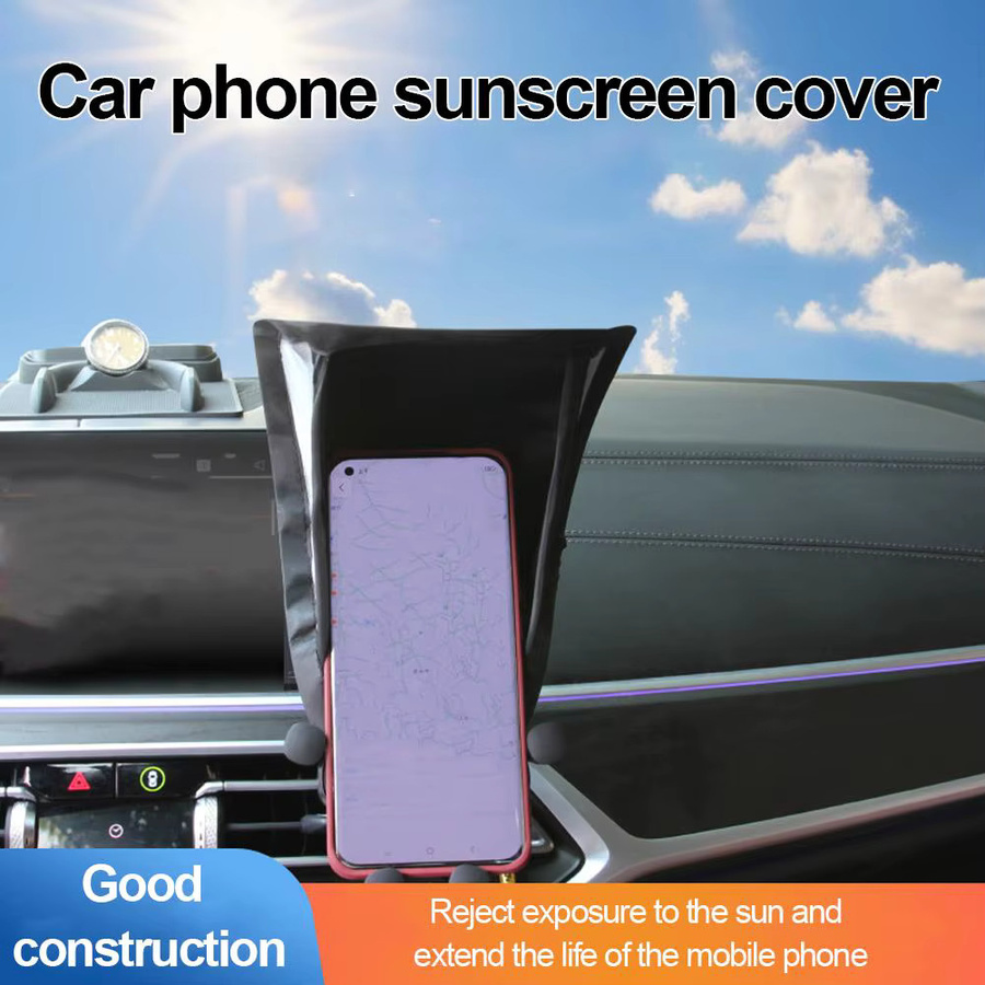 Universeller faltbarer Handy-Sonnenschutz für das Auto und Outdoor-Reisen zur blendfreien Nutzung deines Smartphones - Bild 3
