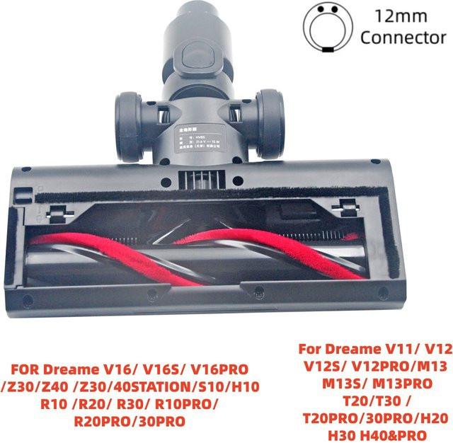 Dreame Original-Bürstenkopf in Schwarz für T20, T30, R10, R20, R30, R10PRO, R20PRO, R30PRO, V11, V12, V12S und V12PRO - Bild 1