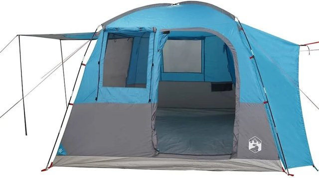 vidaXL Autozelt für 4 Personen in Blau, wasserfest - Bild 1
