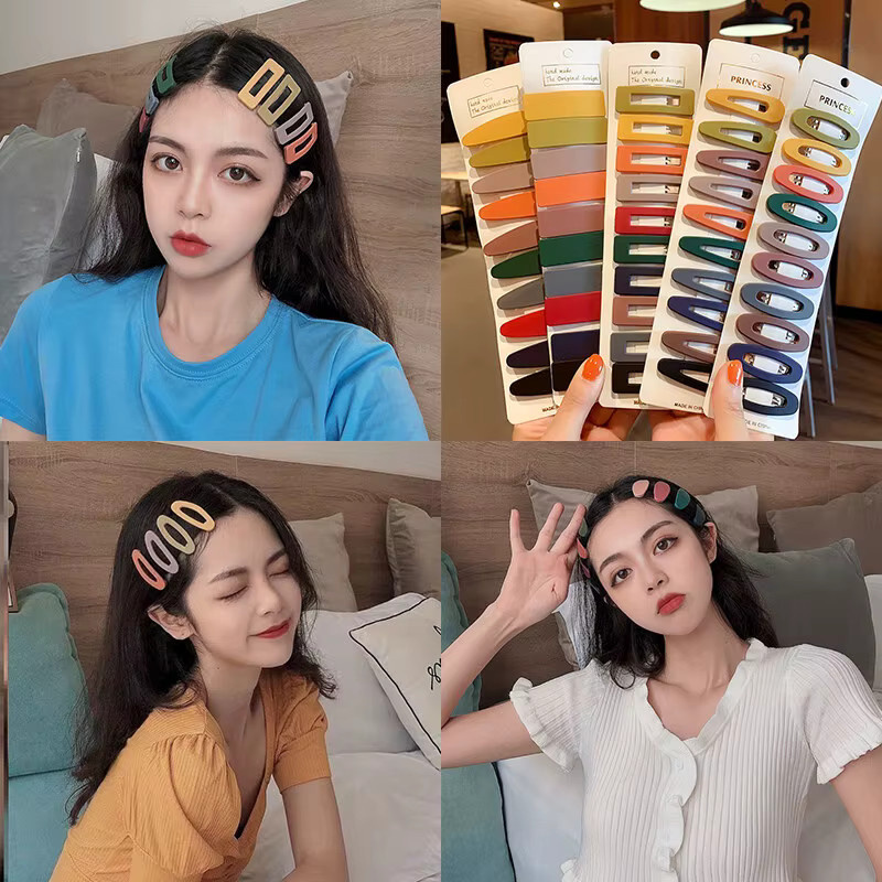 ZYFHTT Haarclip-Set, Matt, Morandi-Farben, 10/50 Stück, Mädchen - Bild 3
