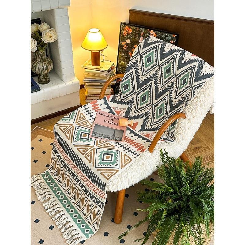 Super Six Sofabezug aus Baumwolle und Leinen im Retro-Stil, Farbe Orange, Breite: 60 cm, Länge: 150 cm - Bild 2
