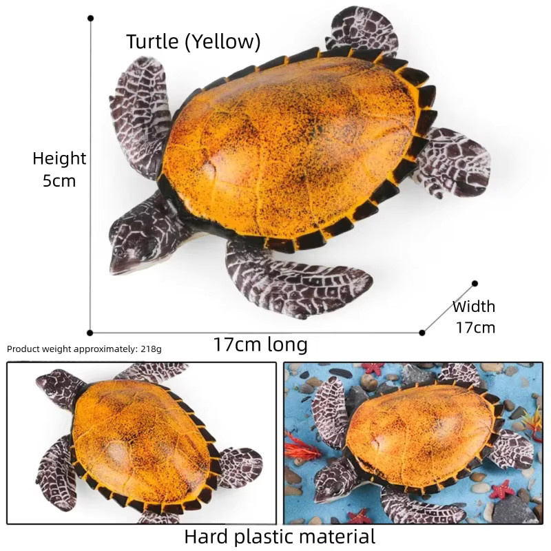 Oenux Simulations-Schildkröten-Set, Modell-Schildkröten-Figur, mehrfarbig - Bild 2