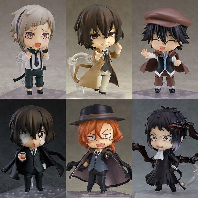 HEROCROSS Q-Version Bungo Streunende Hunde Nendoroid Actionfigur Modell Kit, Multicolor, Höhe: 10 cm - Bild 1