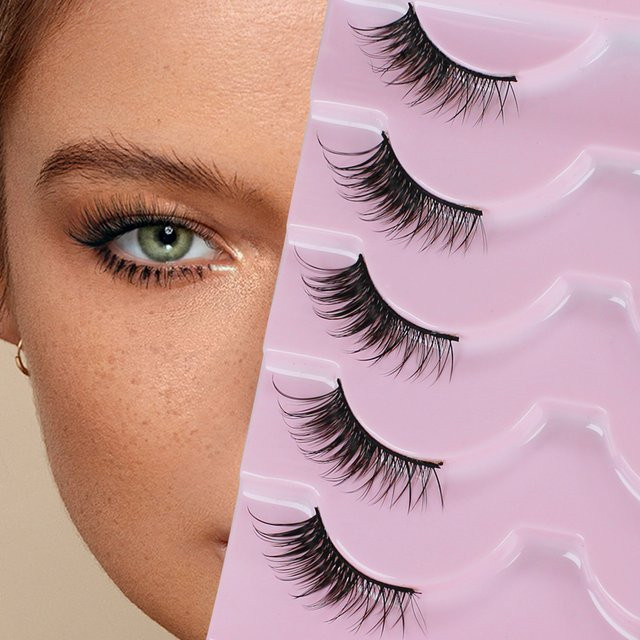 Wishy Lashes Künstliche Wimpern, Black, 15 mm, Unisex - Bild 1