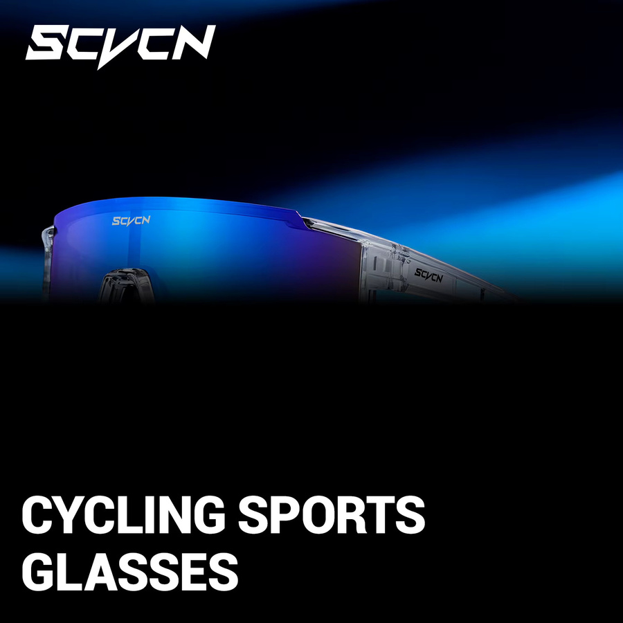 SCVCN Sportsonnenbrille, Unisex, Vollrand, Kunststoff - Bild 3