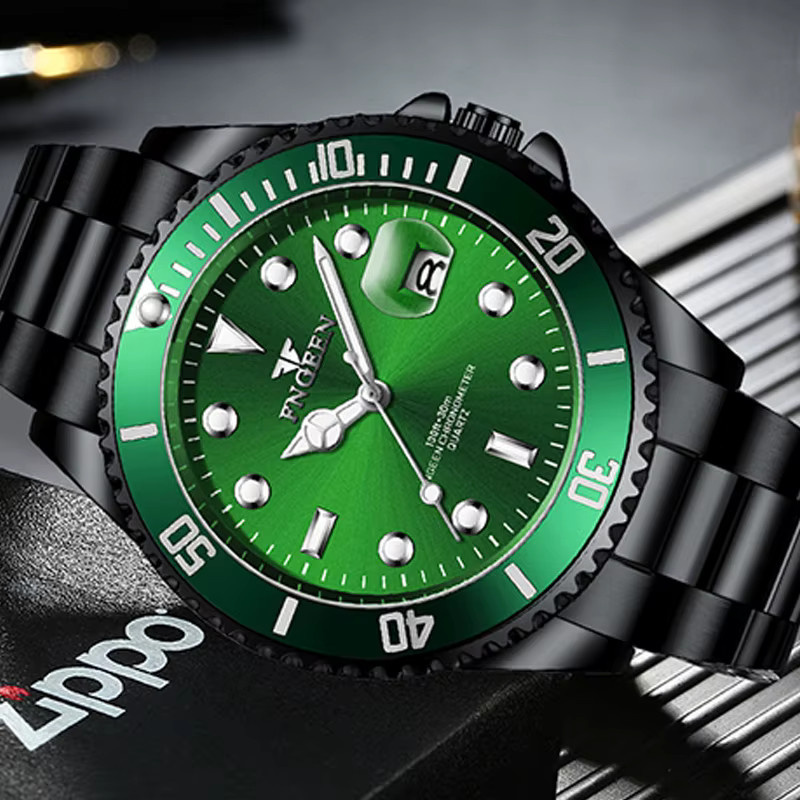 FNGEEN Armbanduhr Quarz, Edelstahl, Silber, Herren - Bild 2
