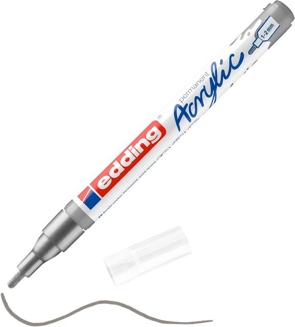 edding Acrylmarker 5300 Fein in Silber - Bild 1