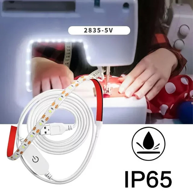 MERRYLE USB Touch LED Streifen Licht SMD 2835 in Weiß für Schrank- und Küchenbeleuchtung mit 5 V - Bild 1
