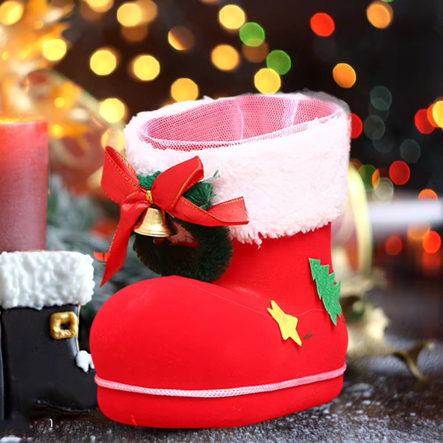 APWIKOGER Weihnachts Süßigkeiten Stiefel Tasche als kreative Candy Box und Dekoration - Bild 3
