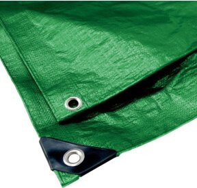 Gewebe-Abdeckplane in Grün mit 90g/m², Maße: B: 2 m, L: 3 m - Bild 1
