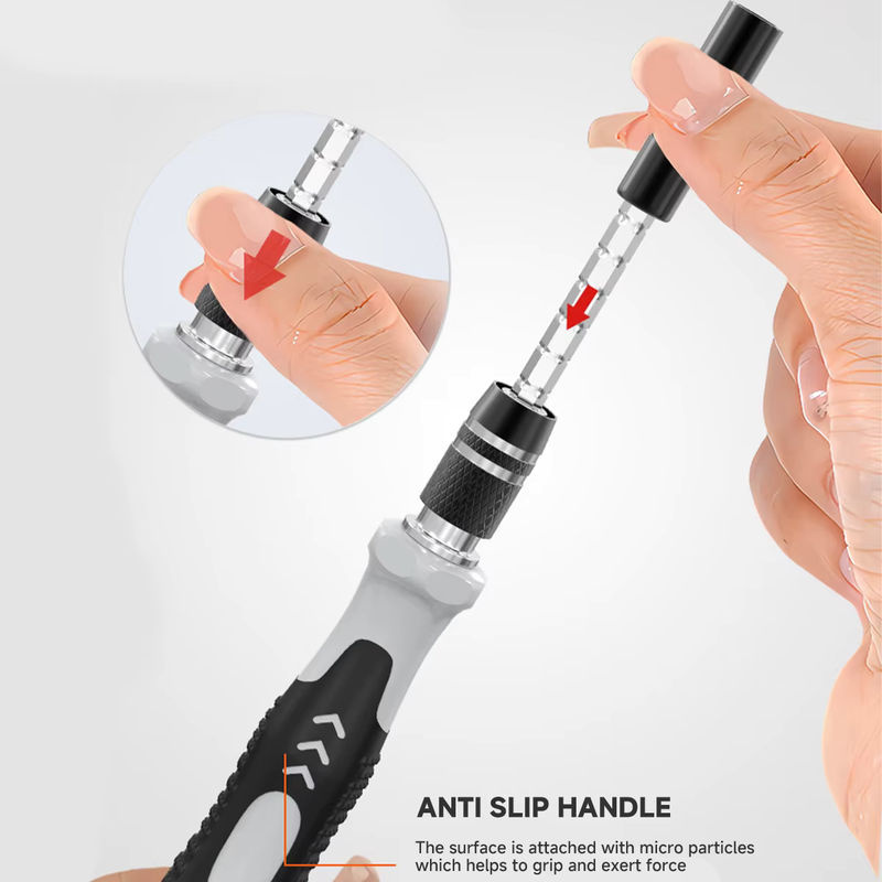 CAOWTAN Präzisions-Schraubendreher 115-in-1 Set Multifunktionales Reparaturwerkzeug mit 98 magnetischen Bits - Bild 4