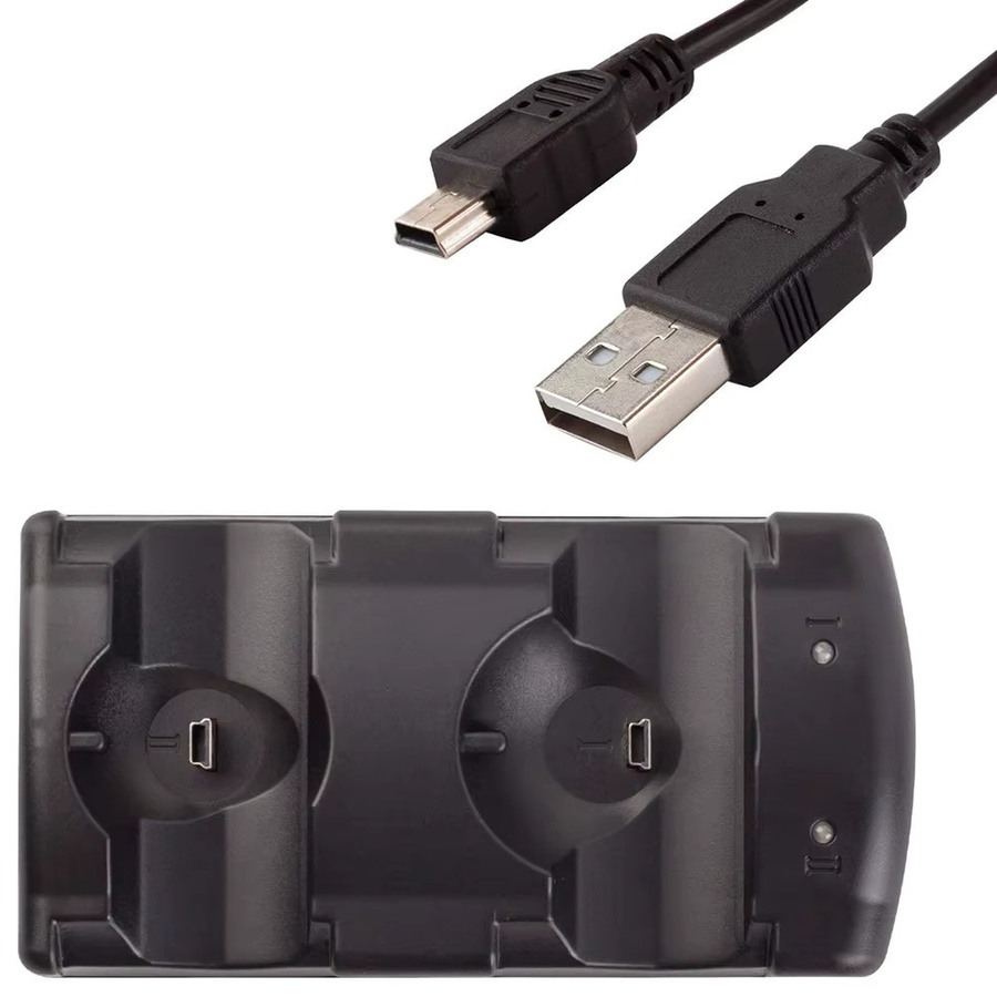 Sony 2 in 1 Ladestation für PS3 und PS Move Controller mit LED-Lichtanzeige in Schwarz - Bild 5