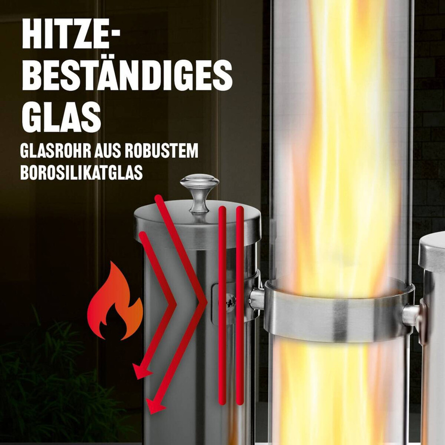 Landmann Pelletgrill aus Edelstahl in Schwarz und Silber - Bild 2