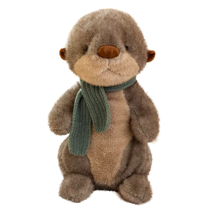 pangcangshu Otter Tier, Weiche Puppe, 26 cm, Plüsch / Textil, Braun - Bild 4