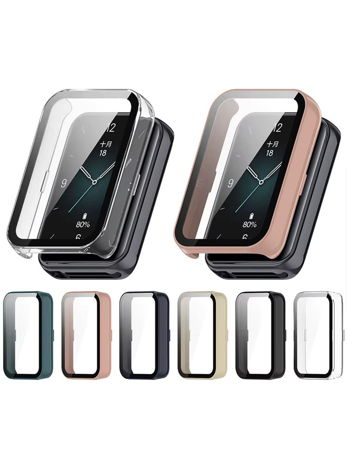 Smartwatch-Zubehör Glasgehäuse für Honor Band 9, Schwarz - Bild 6