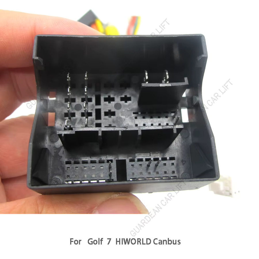 Hiworld Canbus Box Decoder 16-Pin Kabelbaumadapter für Android Radio in Volkswagen Golf 7 und Tiguan, Schwarz - Bild 3