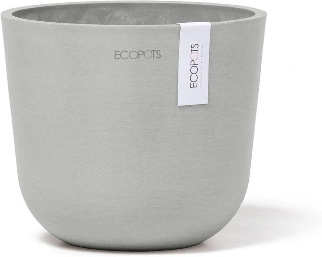 Ecopots Pflanztopf Oslo Mini Weißgrau in skandinavischem Design, Durchmesser: 16 cm, Höhe: 14 cm - Bild 1