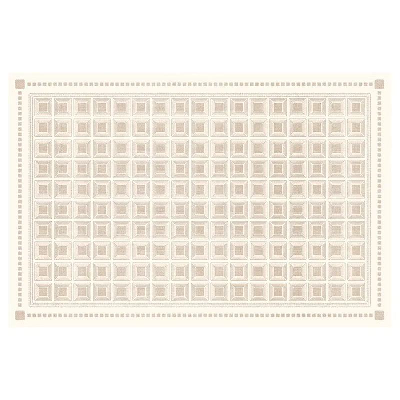 VIKAMA Moderner Minimalistischer Teppich in Beige, Wasserabweisend und Schmutzabweisend, Geometrisches Design für Wohnzimmer und Schlafzimmer, B/T: 160 x 80 cm - Bild 2