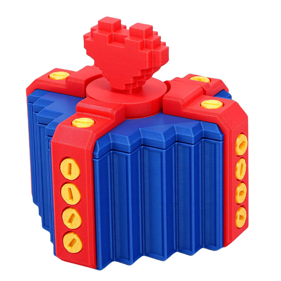 Musysh Nervige Geschenkbox mit Schrauben aus PLA 3D-gedruckt als lustiges Scherzgeschenk für Geburtstag, Weihnachten oder Valentinstag - Bild 1