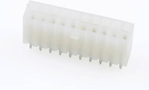 Molex Einbau-Buchsenleiste Standard in Weiß mit Goldkontakten, 20 Polzahl, Rastermaß: 4.20 mm - Bild 1