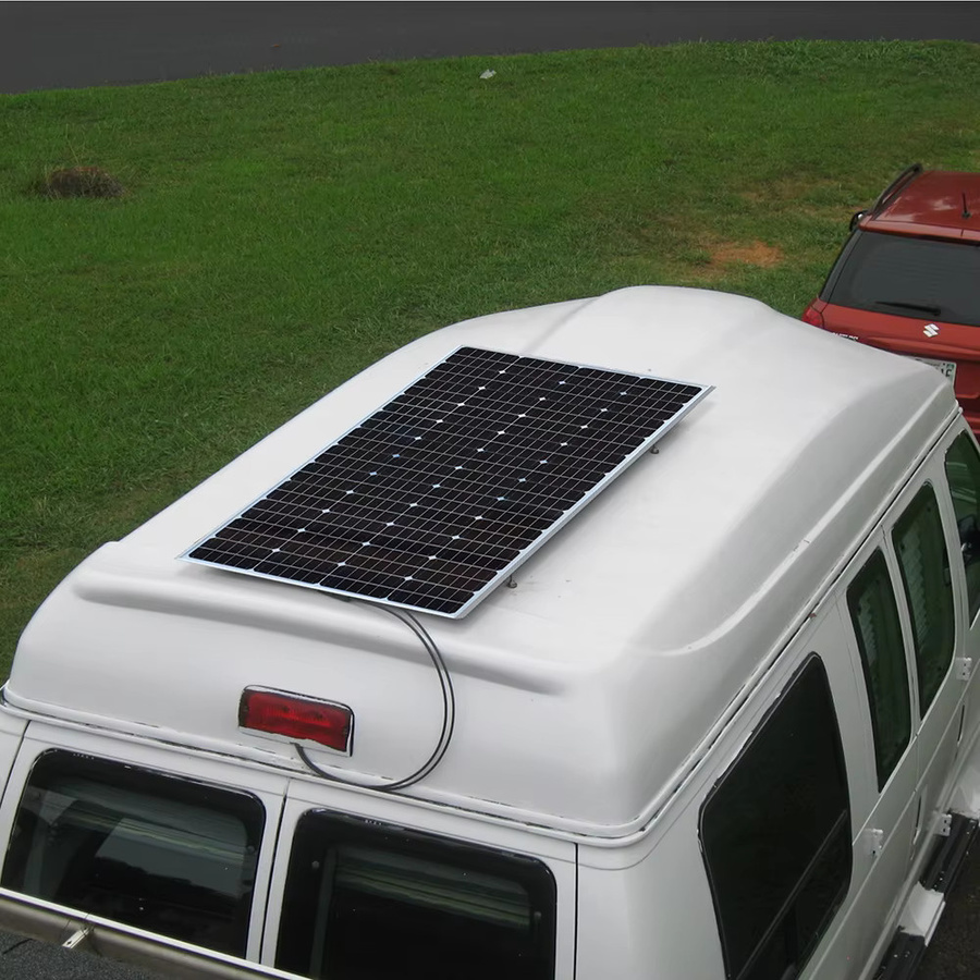 Boguang 2er Set Monokristalline Solarmodule 400W (2x 200W) 24.75V Glas Rigid Solar Panel Schwarz für Camping, Haus, Balkon, Wohnmobil und Boot - Bild 5