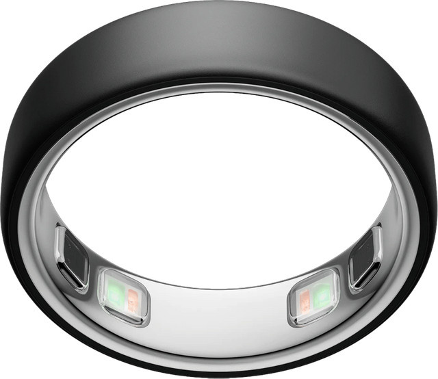 Oura Ring 5 Smart Ring in Stealth Black mit Schlaf-Tracking und Herzfrequenzmessung für Damen und Herren Größe 9 - Bild 1