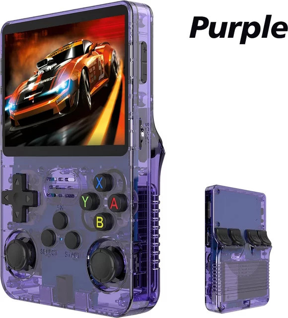 BOYHOM Retro Handheld-Videospielkonsole R35s Pro mit 3,5 Zoll IPS-Bildschirm und Linux-System in Orange - Bild 1