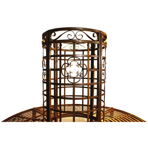 Garden Pleasure Baumbank Larissa aus Metall in Braun, B/H/T: 120,5 x 112 x 60 cm - Bild 2