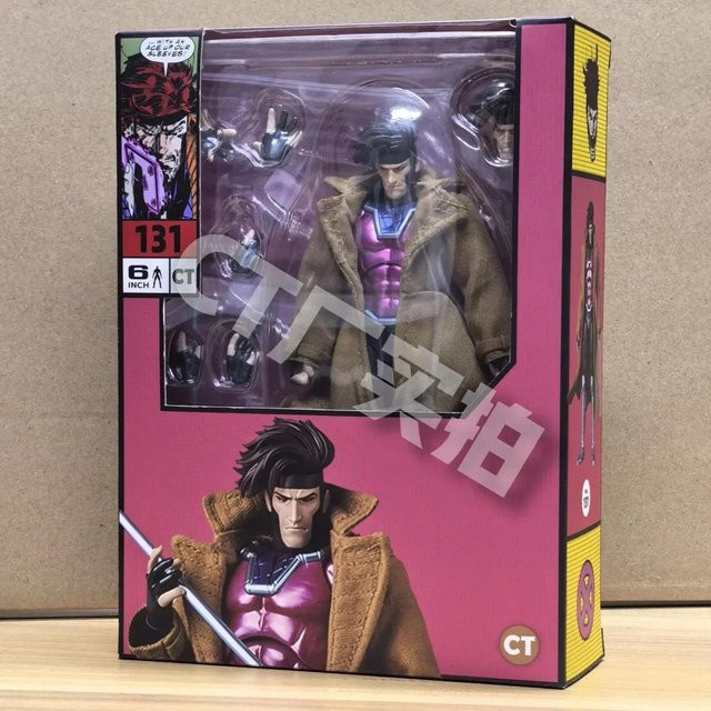 CT Playthings Gambit Mafex 131 Figur, X-Men Comic Version, Actionfigur, ab 14 Jahren - Bild 1