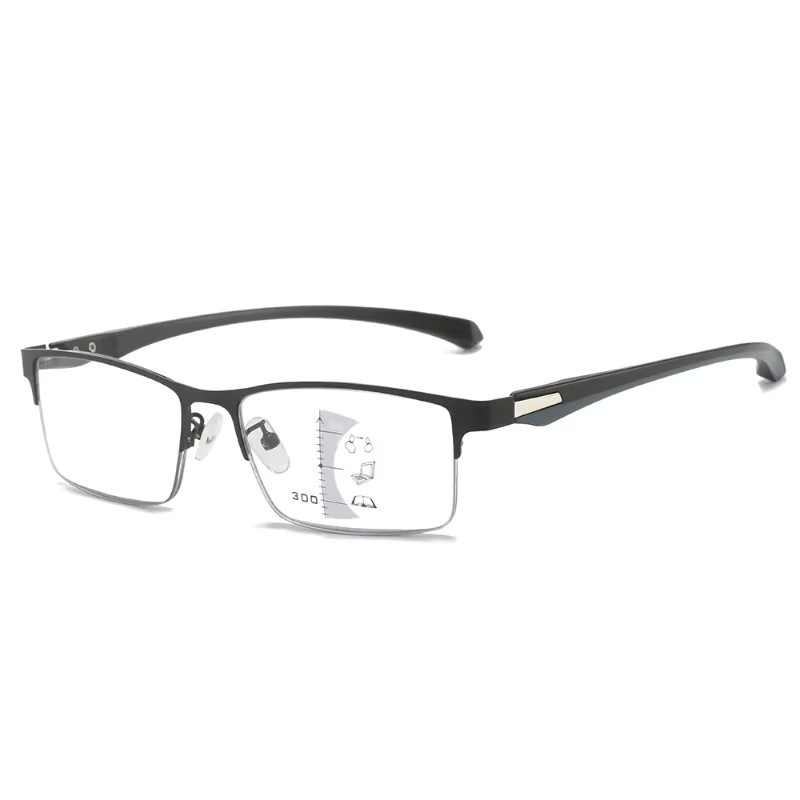 DIXSG Lesebrille, rectangular, metal, black - Bild 2