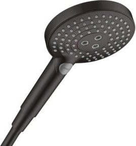 Hansgrohe Raindance Select S 120 Eco Duschkopf mit 3 Strahlarten in Matt Schwarz, Durchmesser: 12,5 cm - Bild 1