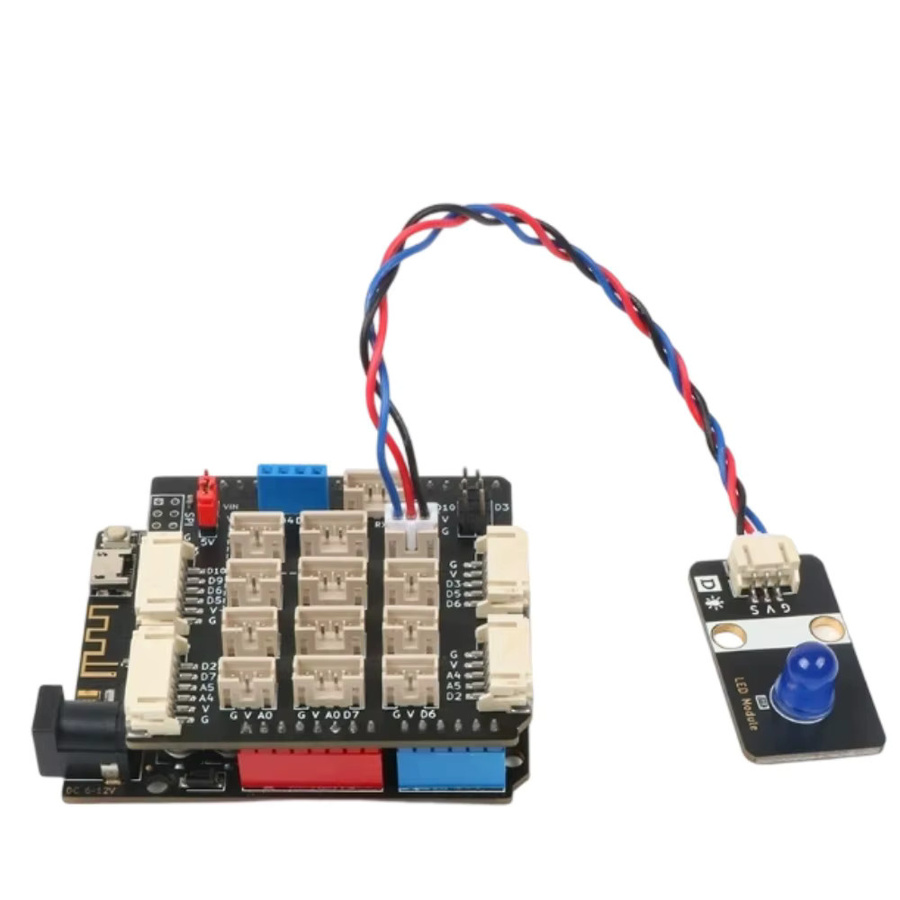NullLab Mehrfarbiges LED-Anzeigemodul mit Hochpegel-Trigger-Beleuchtung, Baustein-Gehäuse und PH2.0-Schnittstelle in Weiß und Mehrfarbig für deine DIY-Elektronik - Bild 4