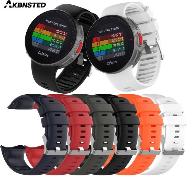 AKBNSTED Uhrenarmband Silikon, Schwarz, Unisex - Bild 1
